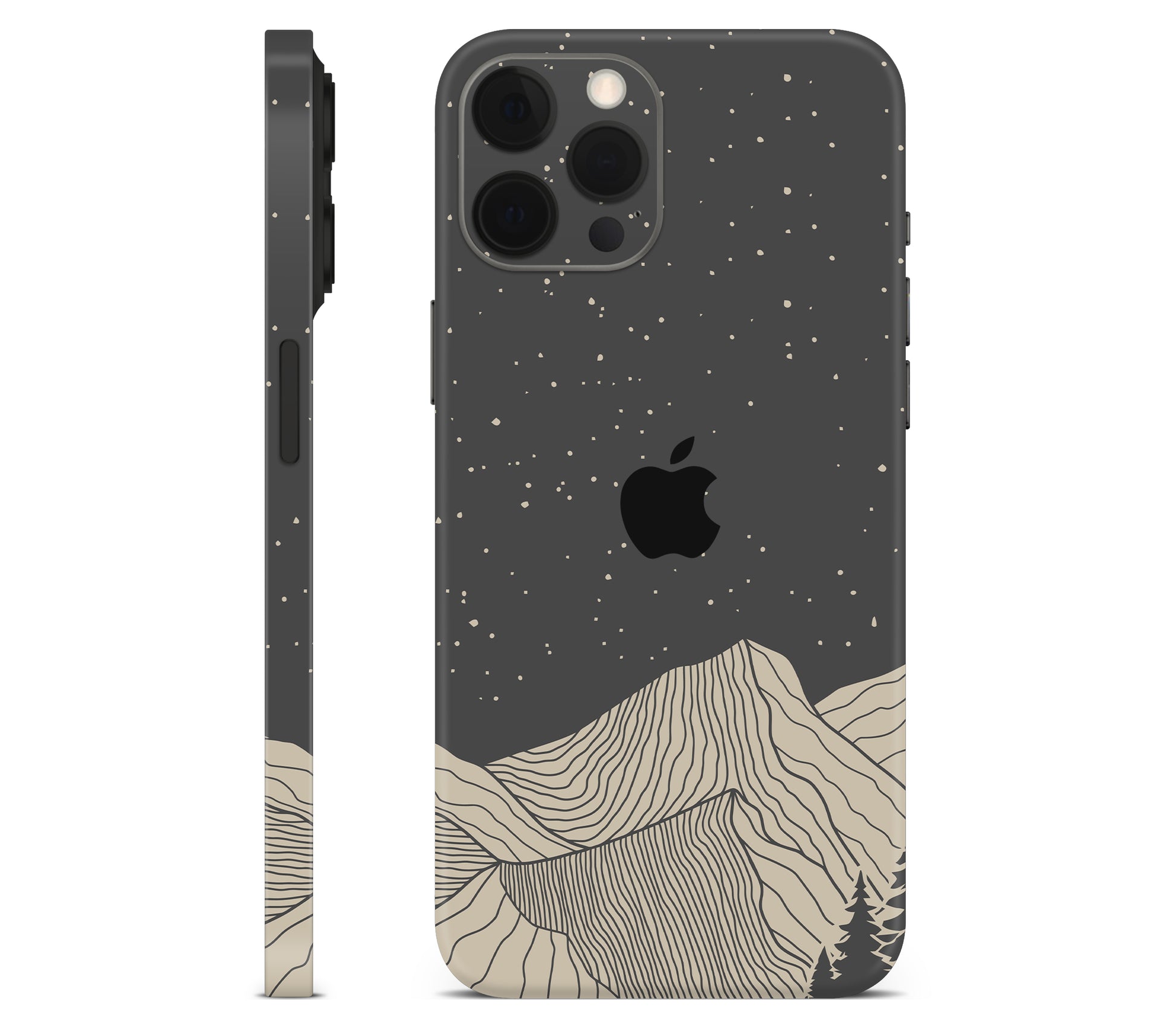 iPhone 12 Pro Max skin, Nightline, full wrap with logo cutout