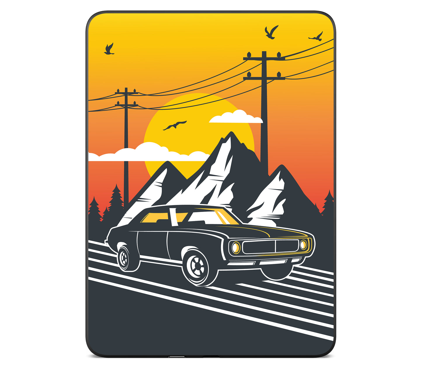Kindle Paperwhite (Gen 12) skin, Last Ride, back skin