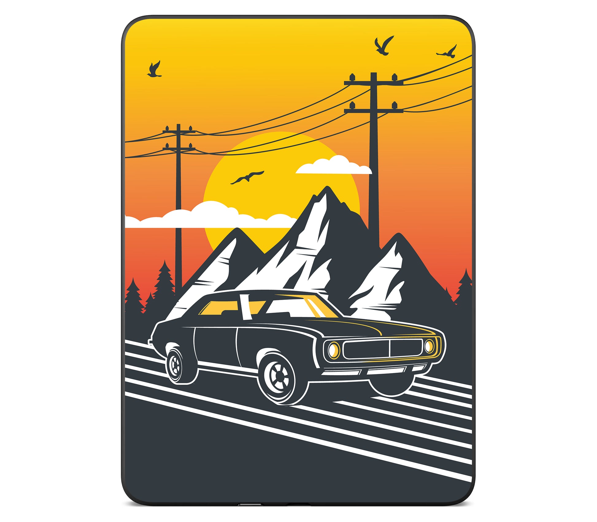 Kindle Paperwhite (Gen 12) skin, Last Ride, back skin