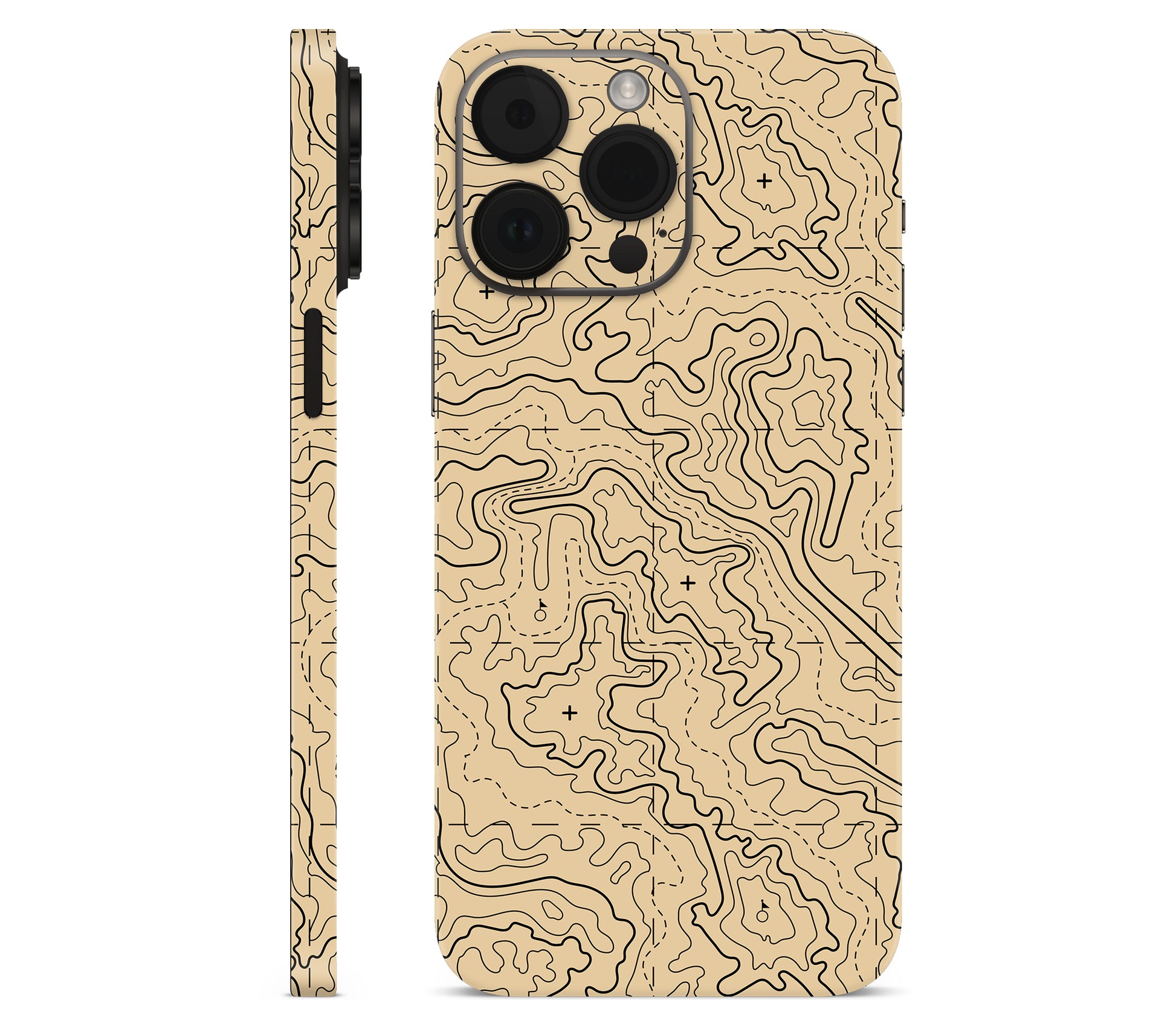 iPhone 14 Pro skin, Lockdown (Sandline), full wrap without logo cutout