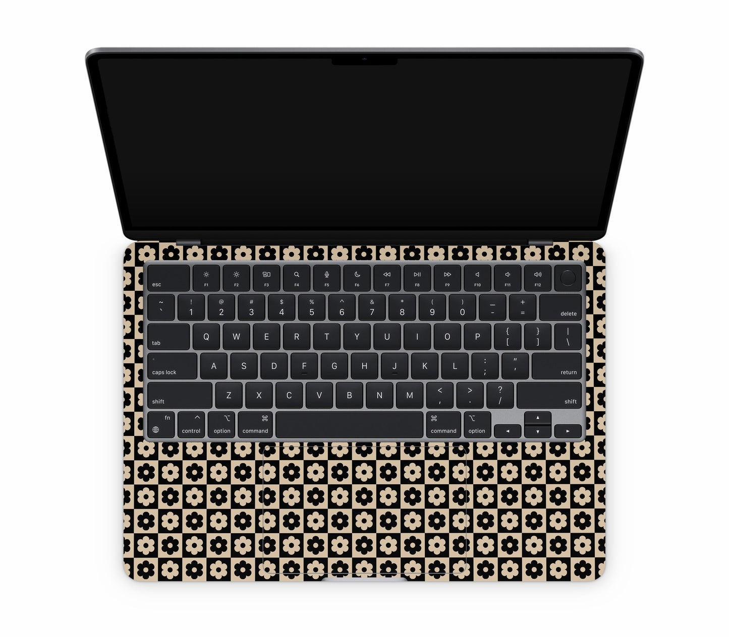 MacBook Air 13" (2025, M4) skin, Floral Grid, inside skin
