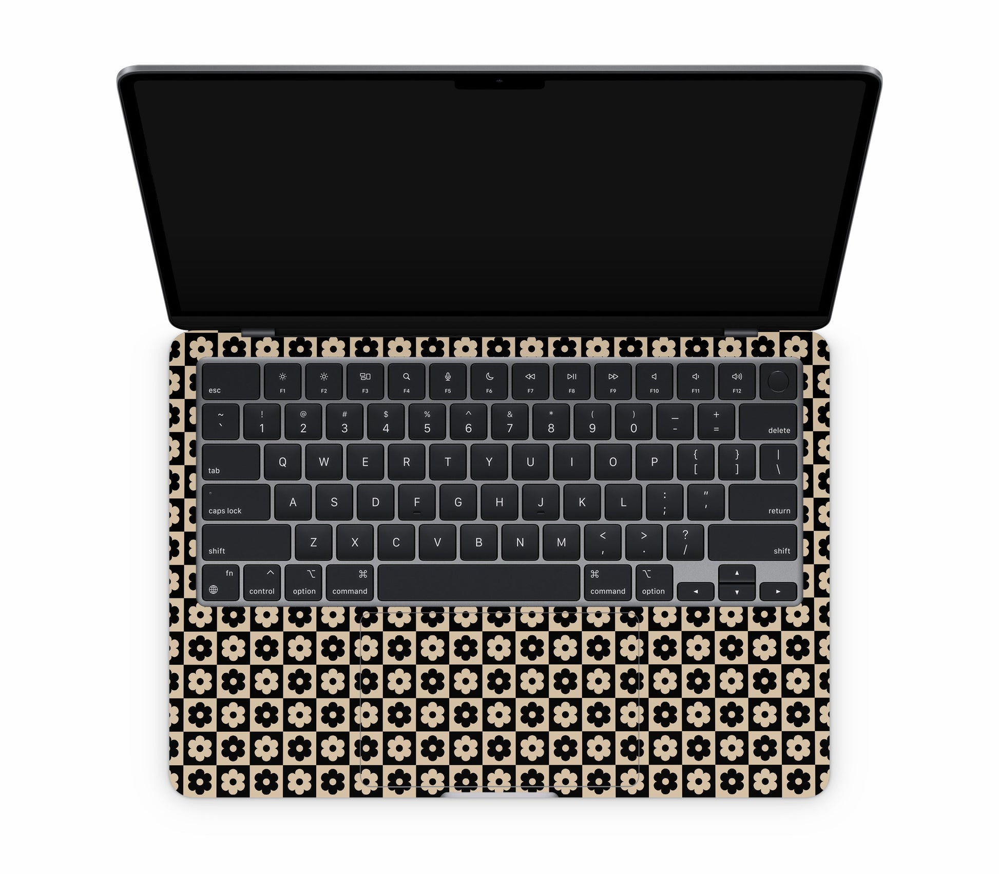 MacBook Air 13" (2025, M4) skin, Floral Grid, inside skin