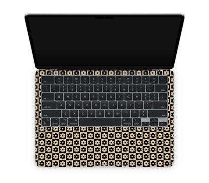 MacBook Air 13" (2024, M3) skin, Floral Grid, inside skin