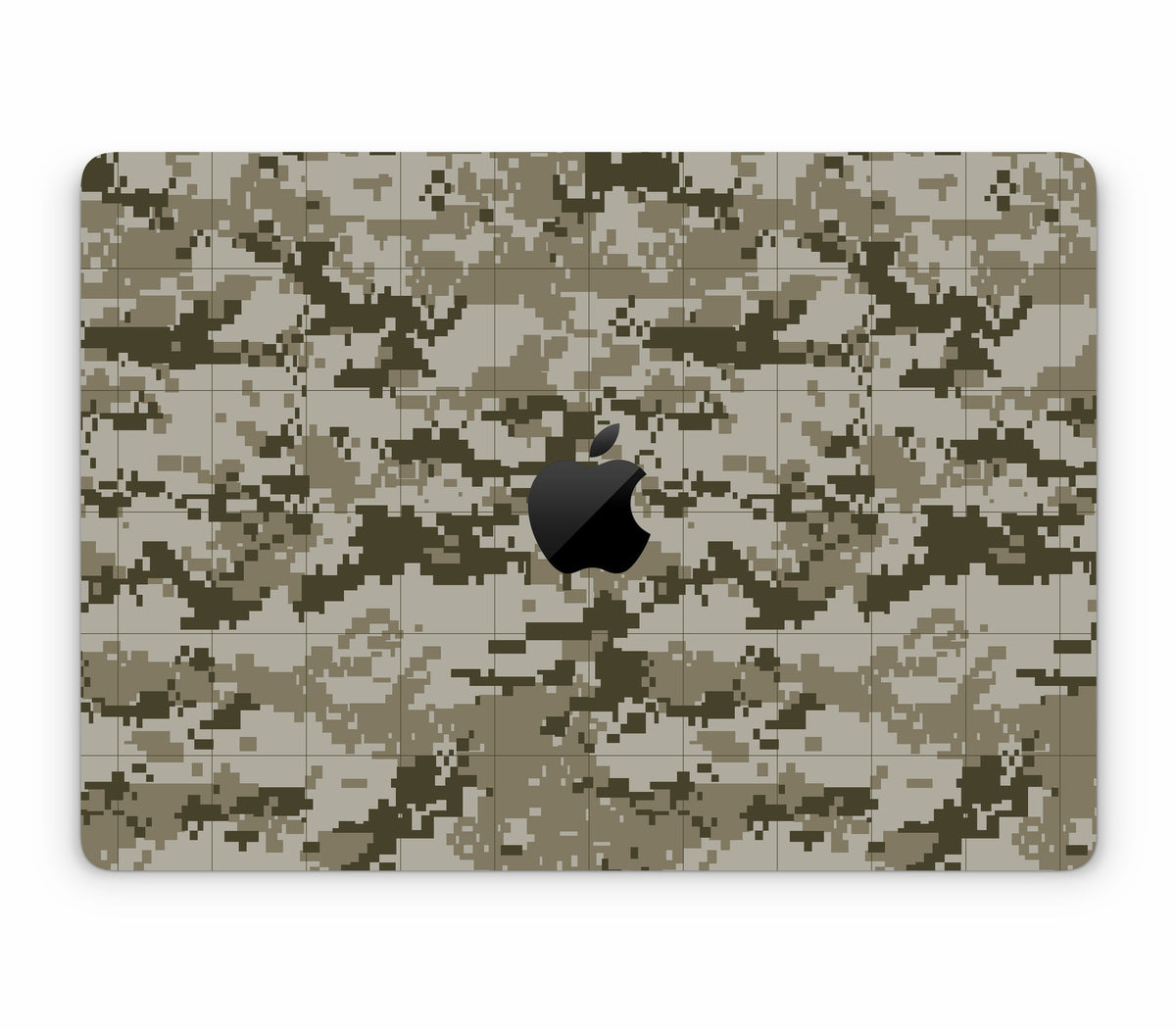MacBook Air 13" (2025, M4) skin, Stealth Mode, top skin with logo cutout