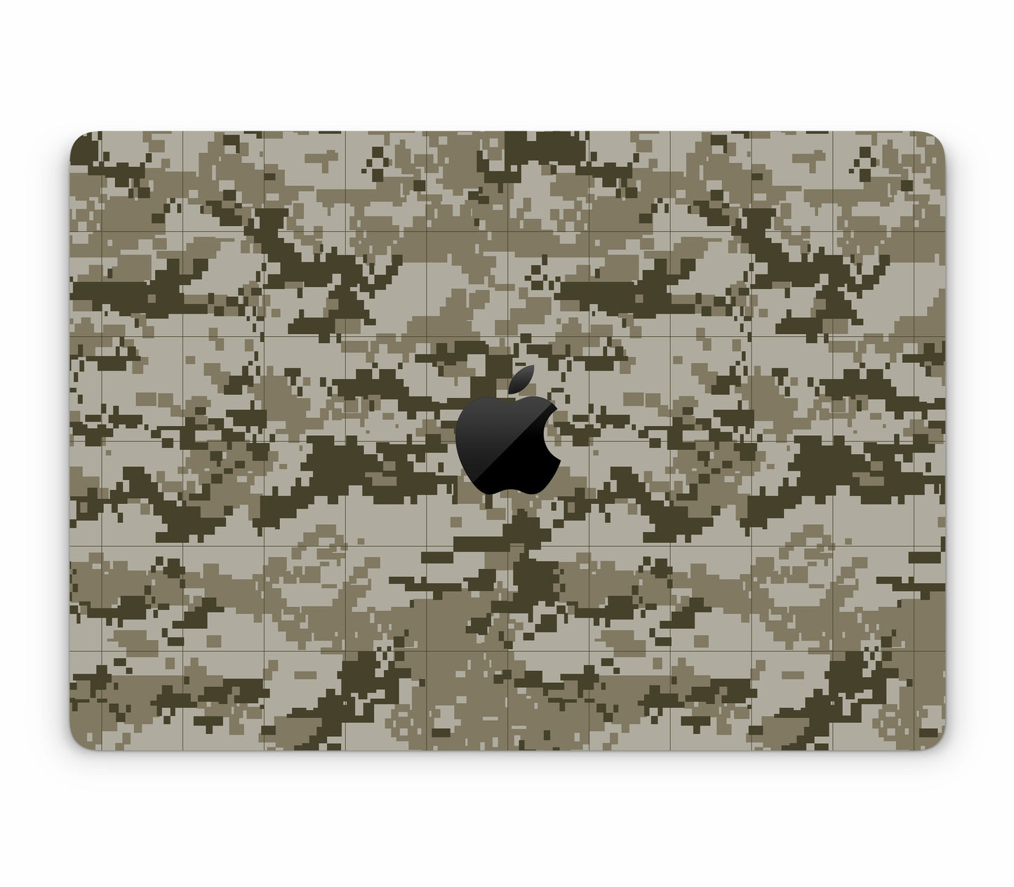 MacBook Air 13" (2025, M4) skin, Stealth Mode, top skin with logo cutout