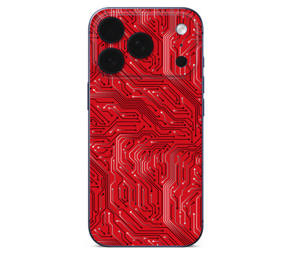 iPhone 17 Pro skin, REDLINE, back skin without logo cutout
