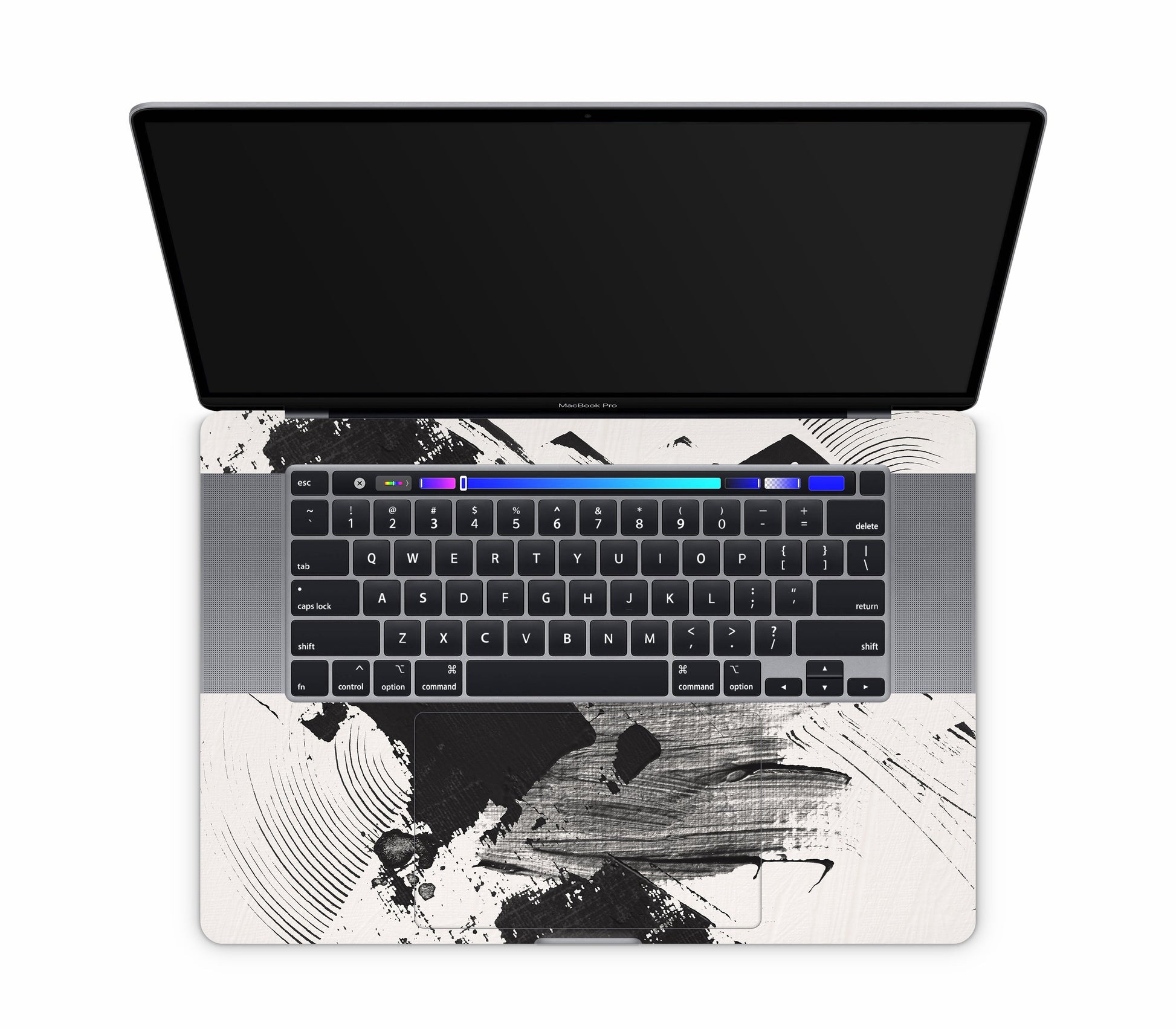 MacBook Pro 16" (2020, Touch Bar) skin, Black Noir, inside skin