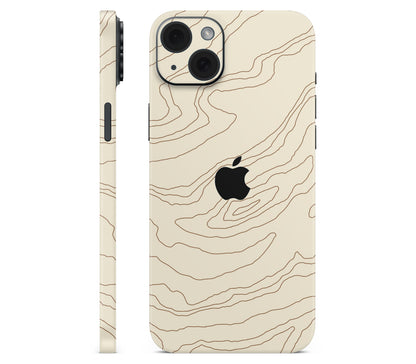 iPhone 15 skin, Dune, full wrap with logo cutout