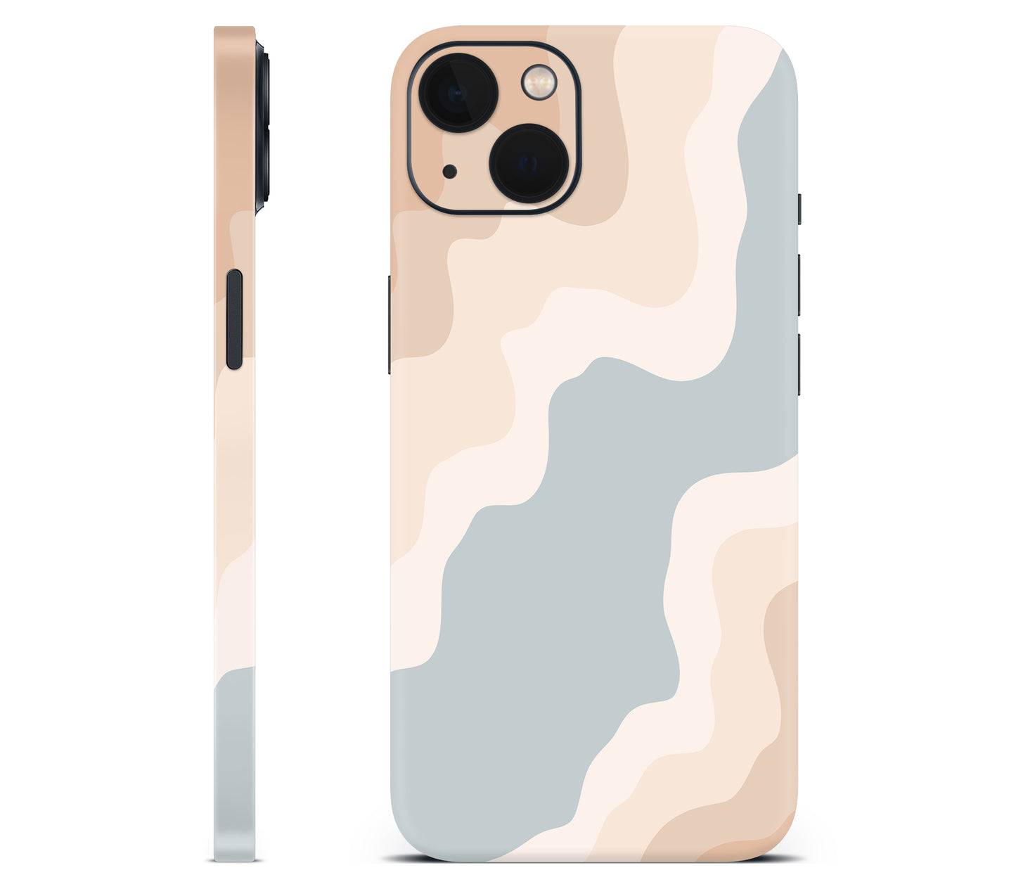 iPhone 13 skin, Drift (Haze), full wrap without logo cutout