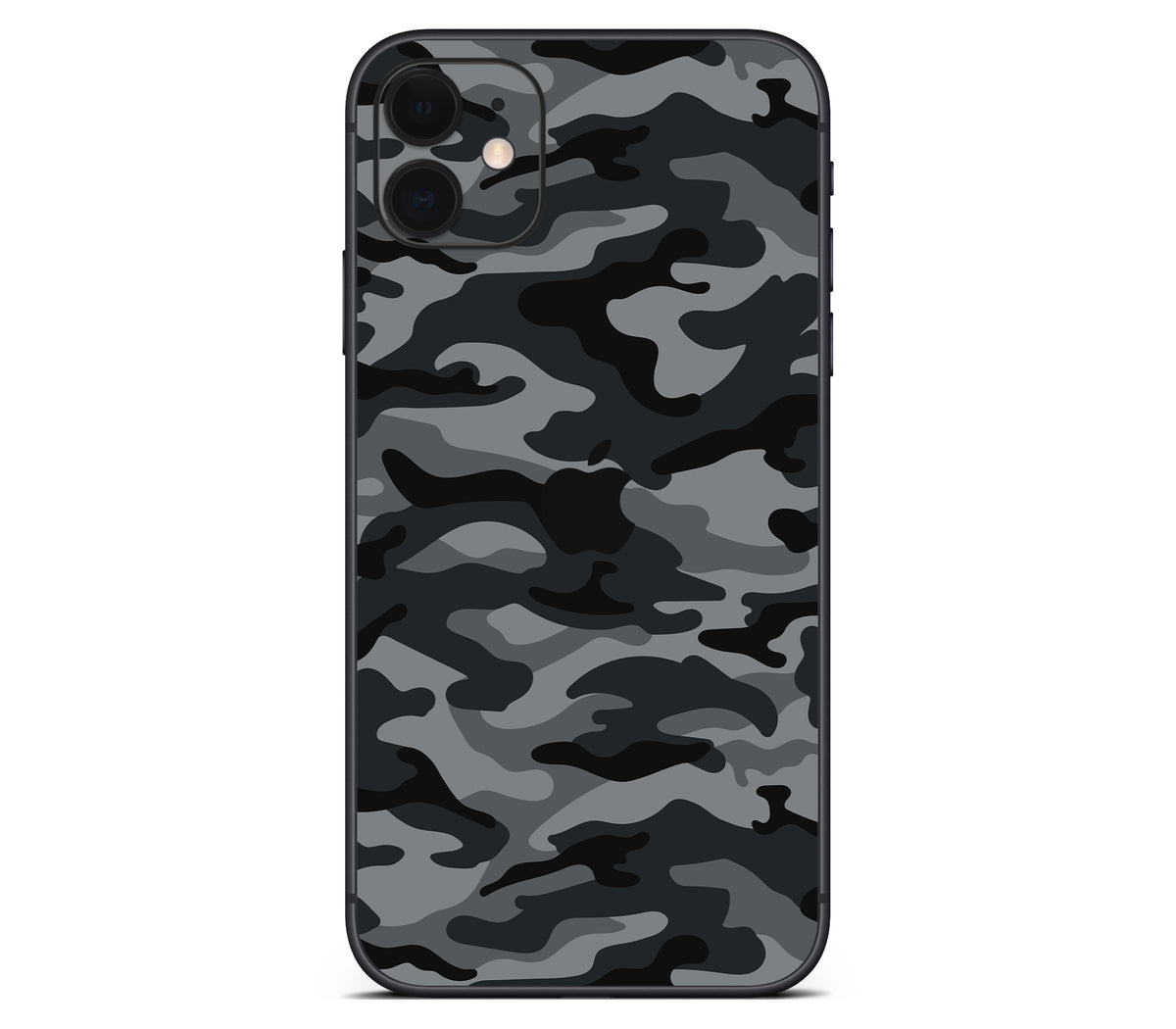 iPhone 11 skin, Urban Camo, back skin with logo cutout