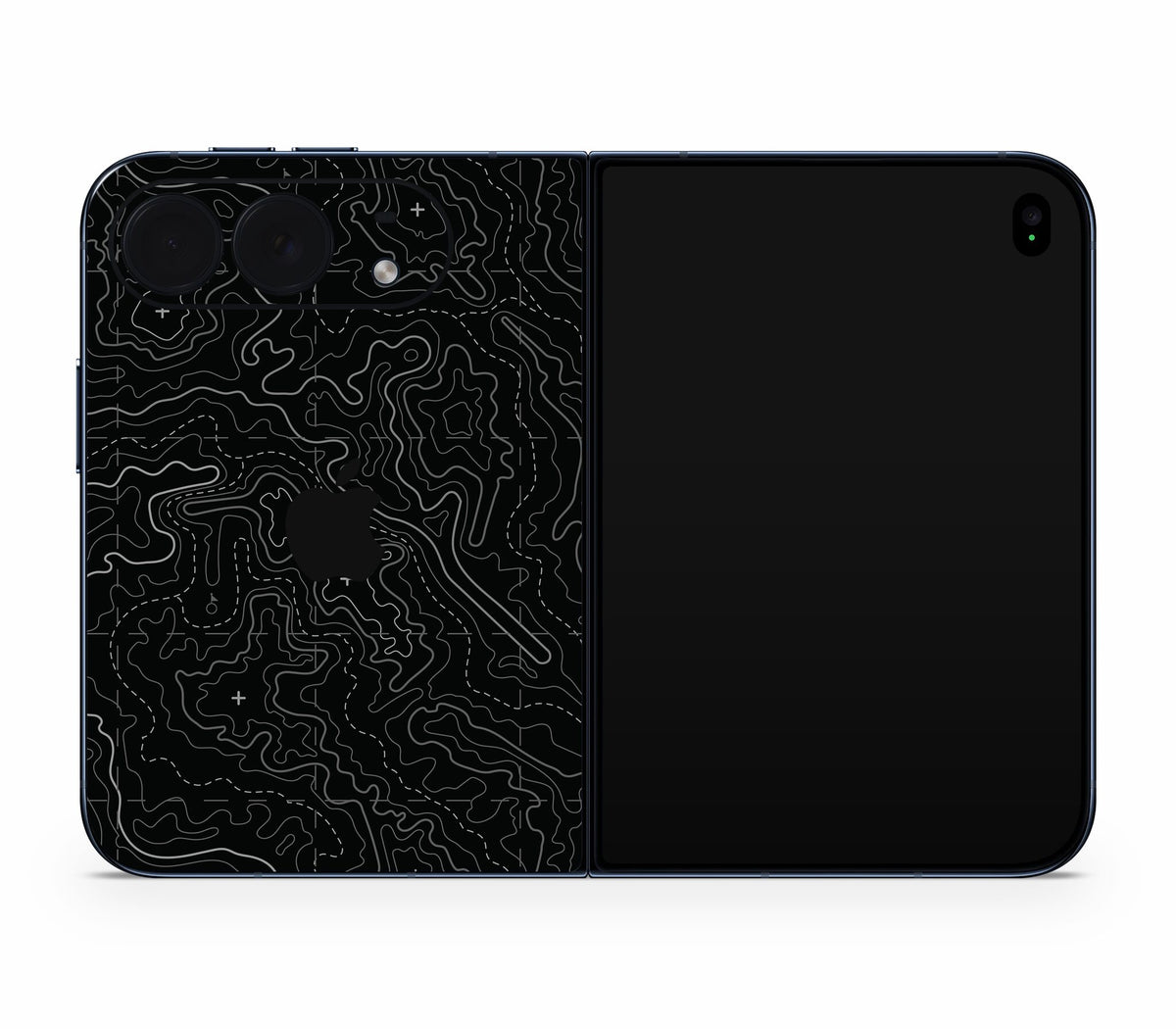 iPhone Duo skin, Lockdown (Blackout), back skin with logo cutout