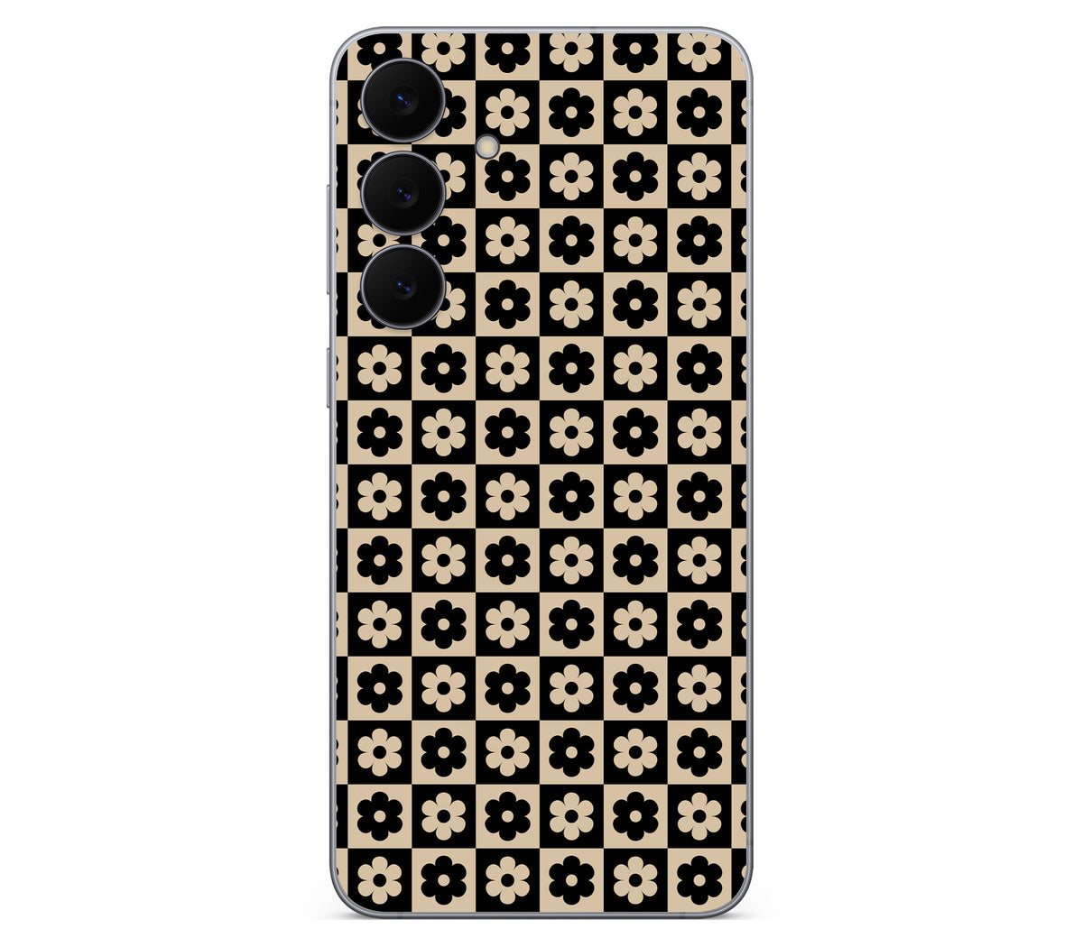 Galaxy S25 FE skin, Floral Grid, back skin