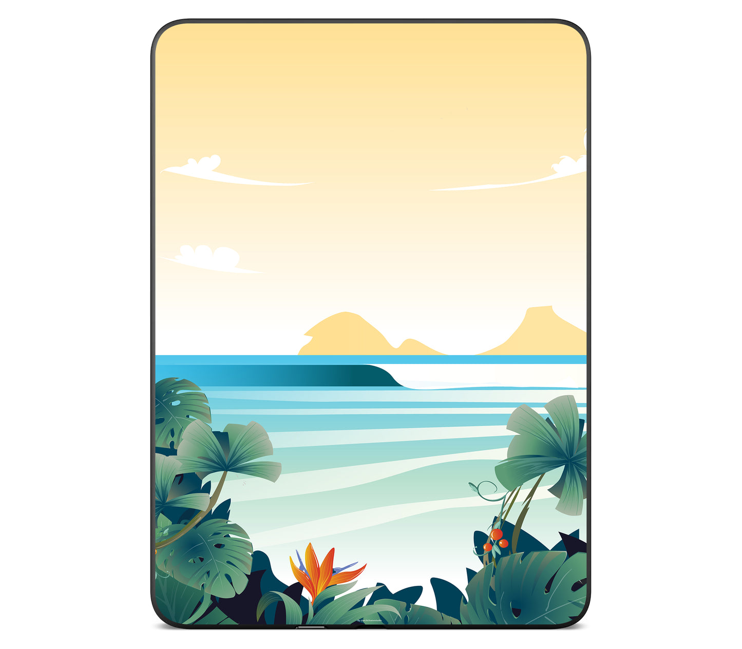 Kindle Paperwhite (Gen 12) skin, Sizzle Bay, back skin