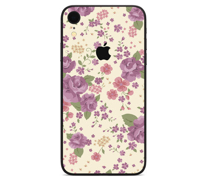iPhone XR skin, Lilac, back skin with logo cutout