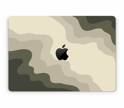 MacBook Air 13" (2025, M4) skin, Drift (Mirage), top skin with logo cutout