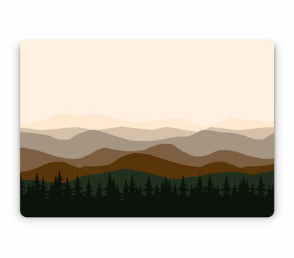 MacBook Pro 15" (2018, Touch Bar) skin, Sierra Dusk, top skin without logo cutout