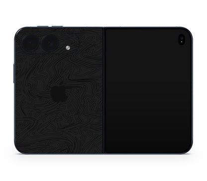 iPhone Duo skin, Black Ice, back skin with logo cutout