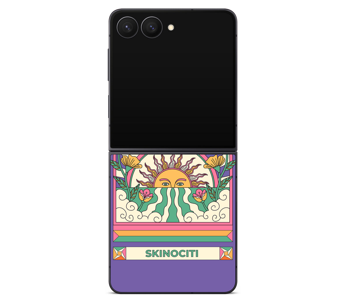 Galaxy Z Flip 7 skin, Acidic Glare, back skin