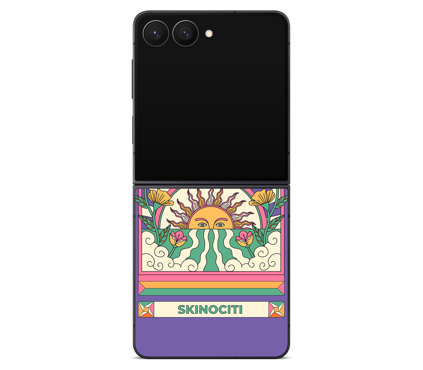 Galaxy Z Flip 7 skin, Acidic Glare, back skin