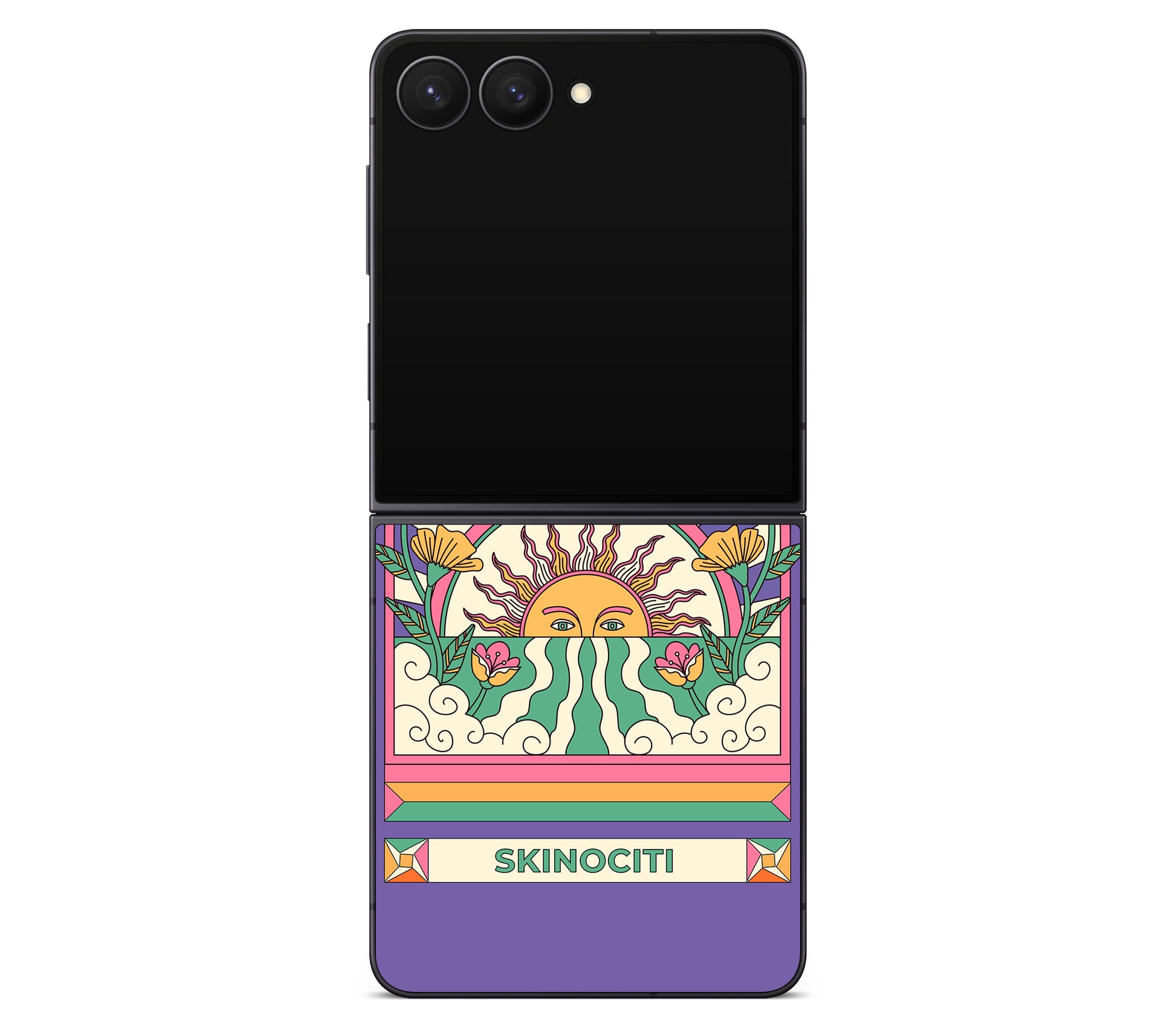 Galaxy Z Flip 7 skin, Acidic Glare, back skin