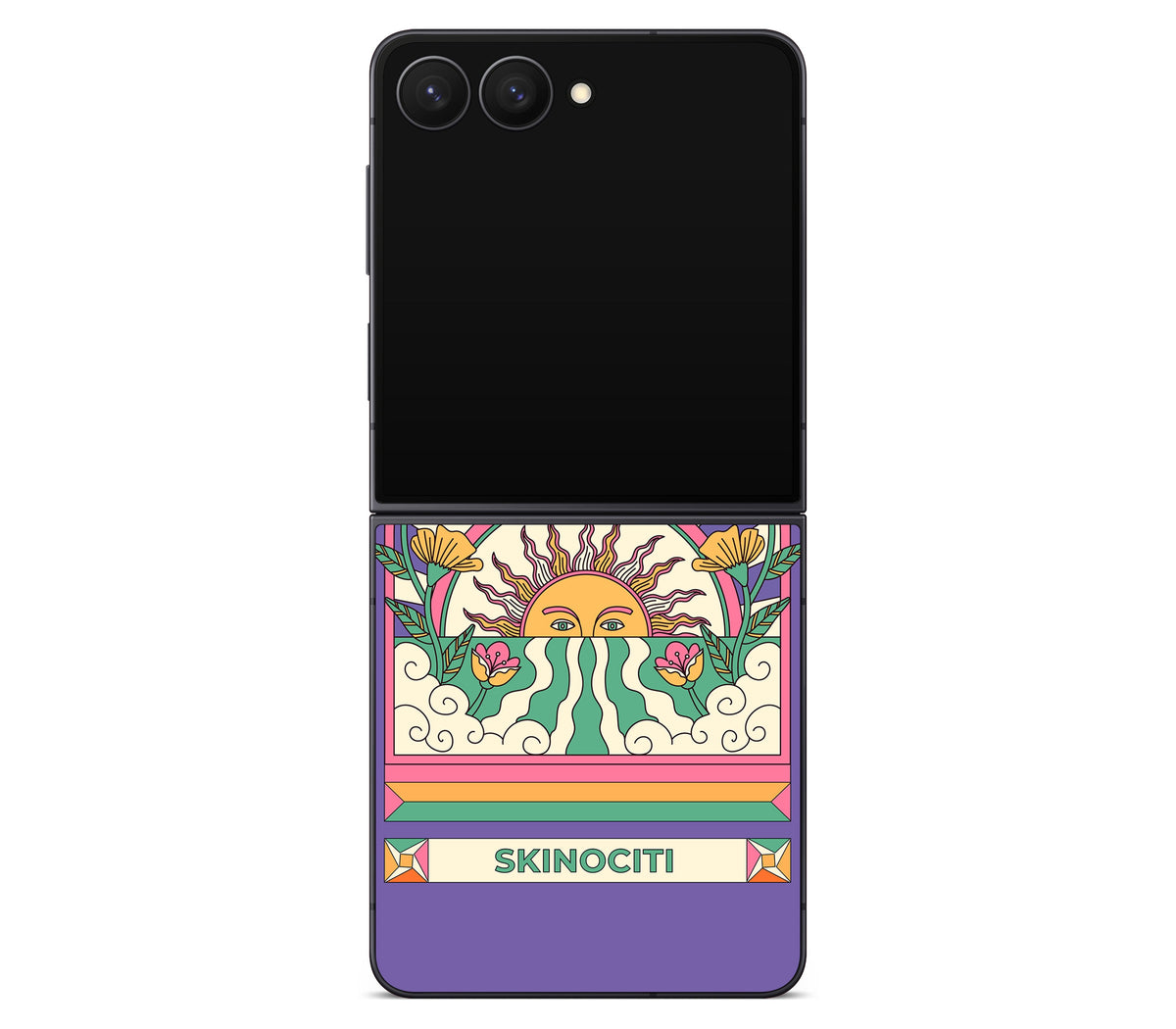 Galaxy Z Flip 8 skin, Acidic Glare, back skin
