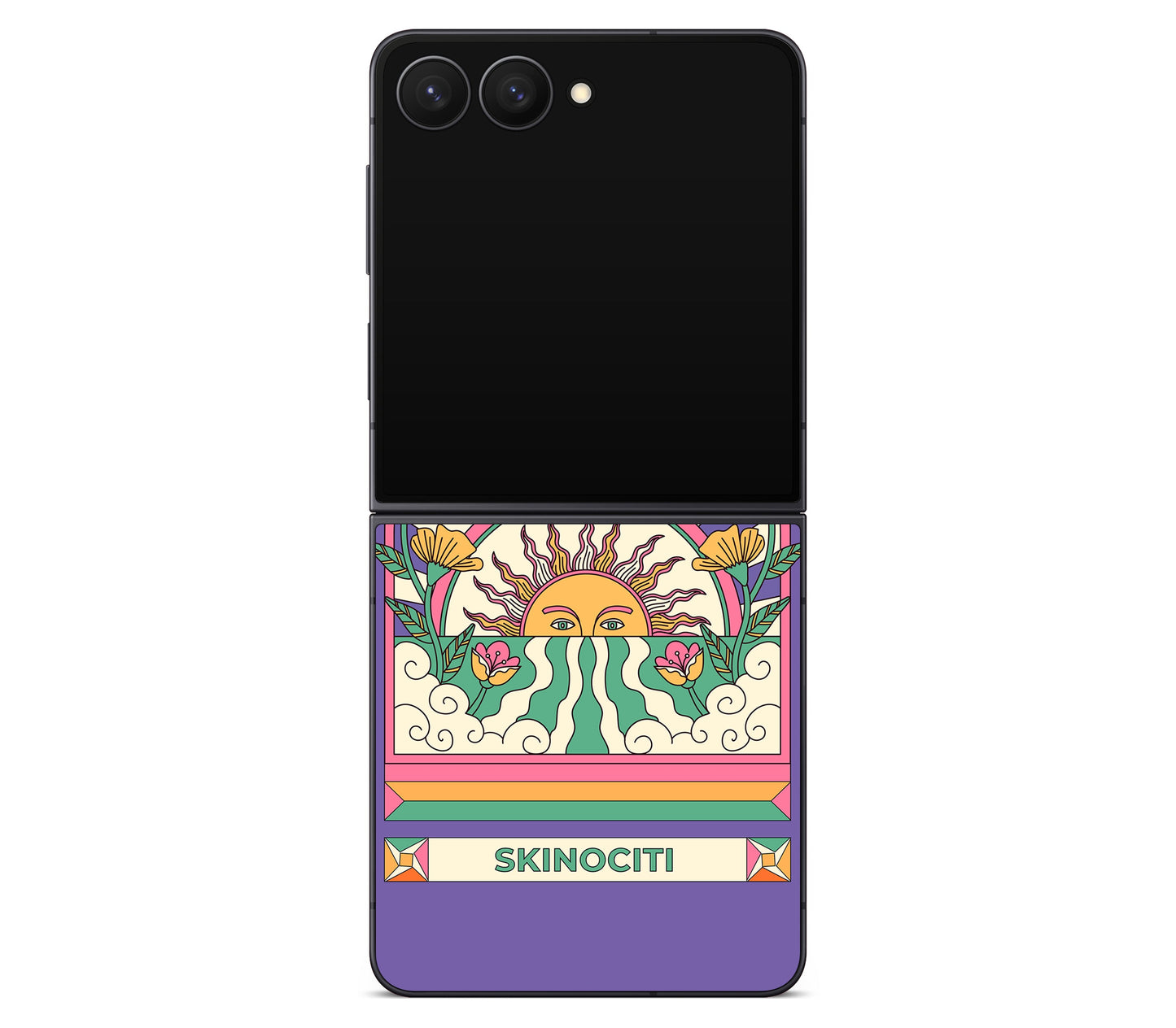 Galaxy Z Flip 8 skin, Acidic Glare, back skin