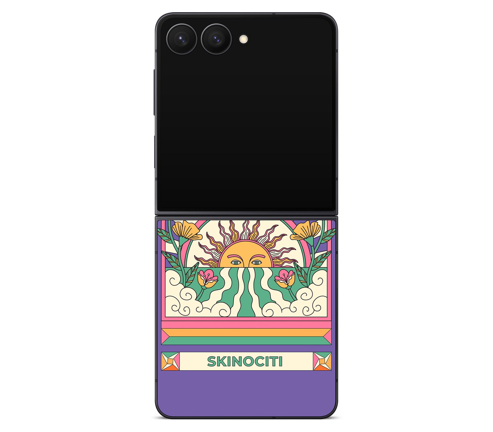 Galaxy Z Flip 8 skin, Acidic Glare, back skin