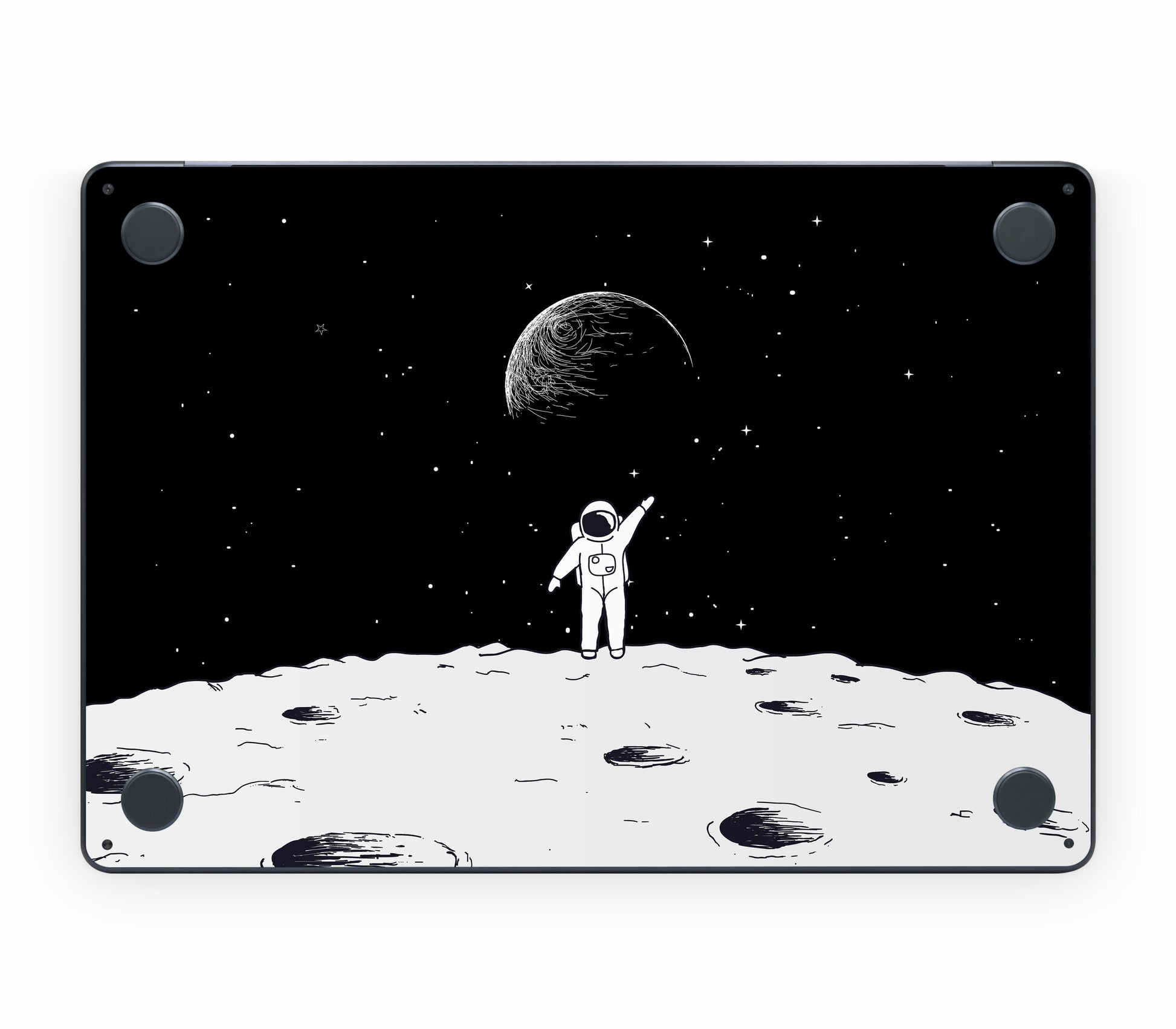 MacBook Air 13" (2025, M4) skin, Moonwave, bottom skin