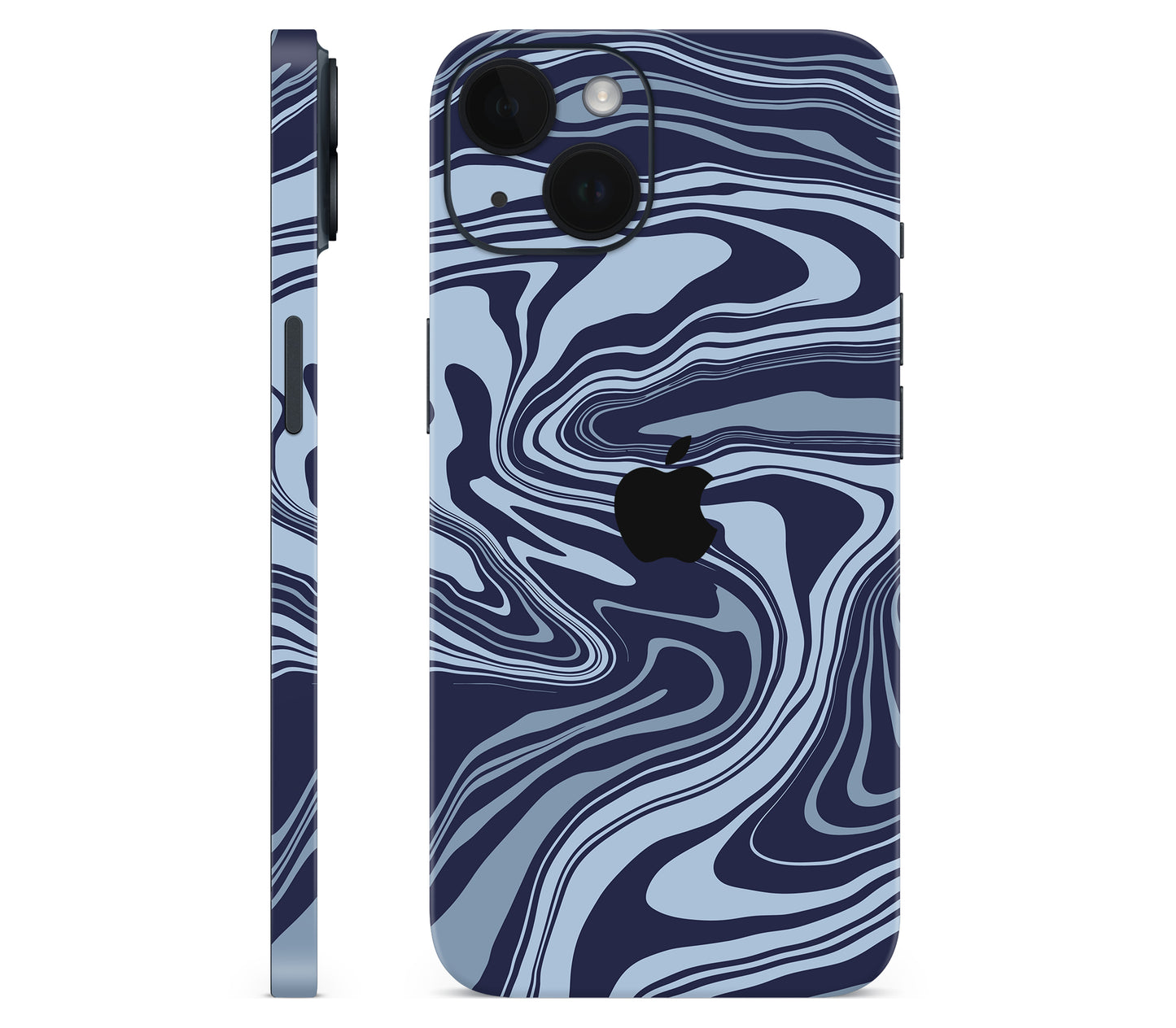 iPhone 14 Plus skin, Vertigo (Blur), full wrap with logo cutout