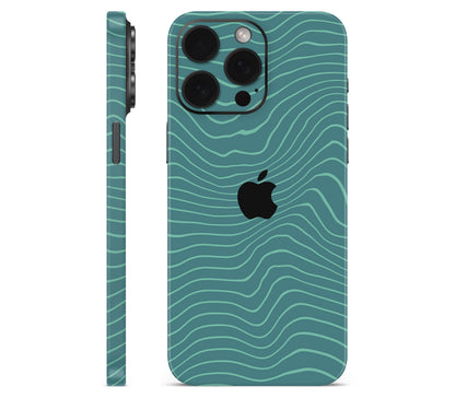 iPhone 15 Pro Max skin, Tide, full wrap with logo cutout