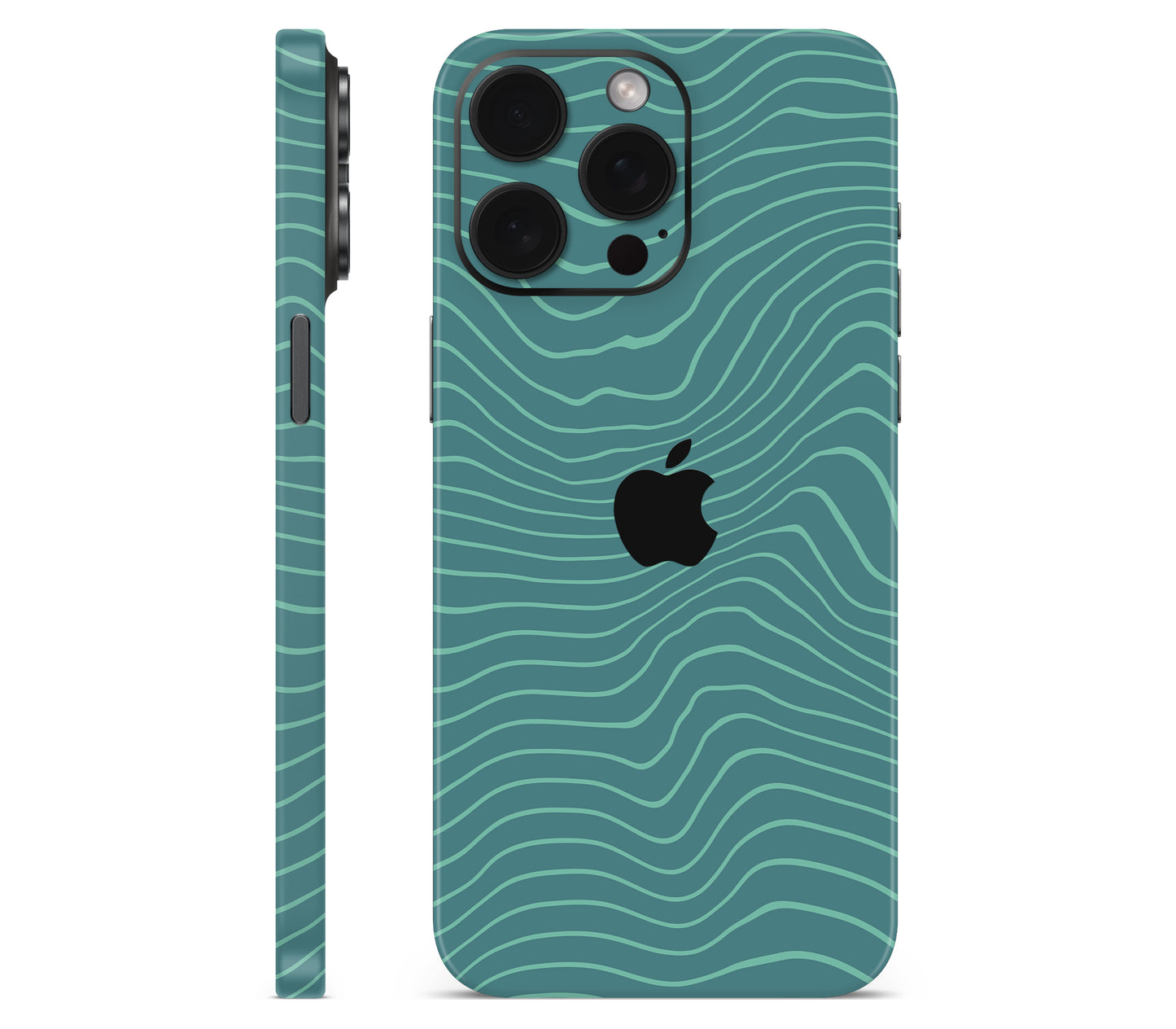 iPhone 15 Pro skin, Tide, full wrap with logo cutout