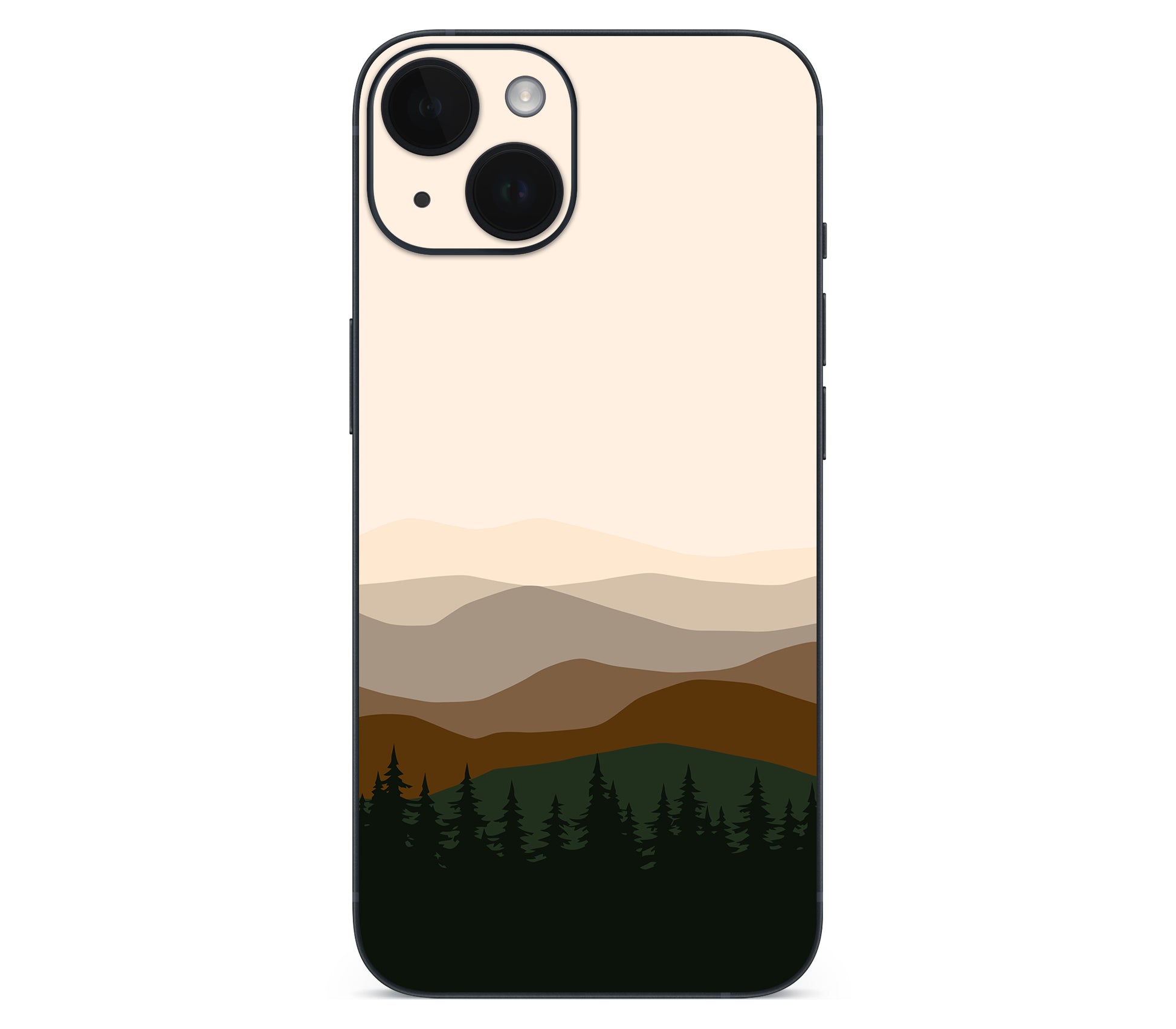 iPhone 14 Plus skin, Sierra Dusk, back skin without logo cutout