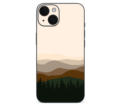 iPhone 14 skin, Sierra Dusk, back skin without logo cutout