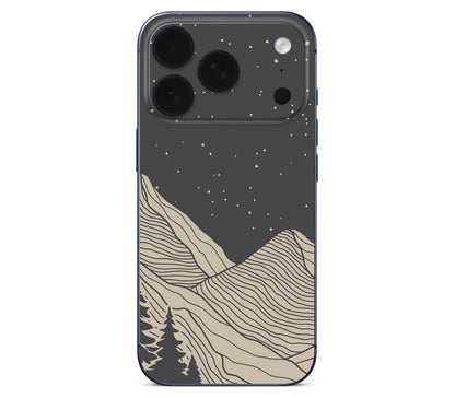 iPhone 17 Pro Max skin, Nightline, back skin without logo cutout