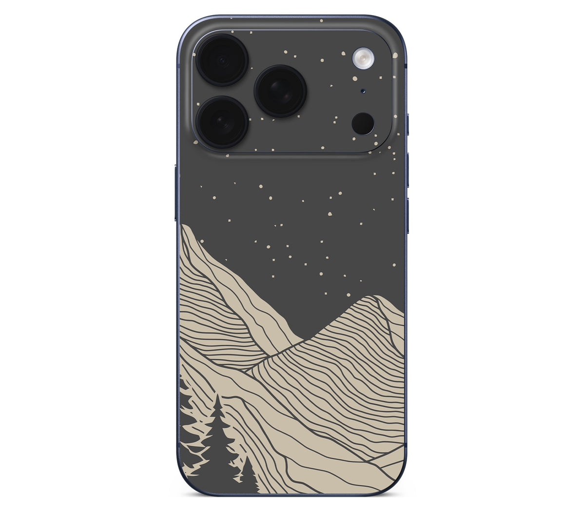 iPhone 18 Pro skin, Nightline, back skin without logo cutout