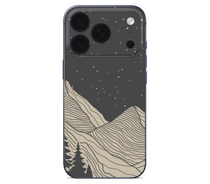 iPhone 18 Pro skin, Nightline, back skin without logo cutout