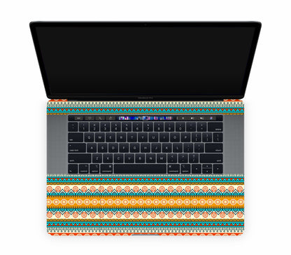 MacBook Pro 15" (2019, Touch Bar) skin, Rangoli, top skin without logo cutout
