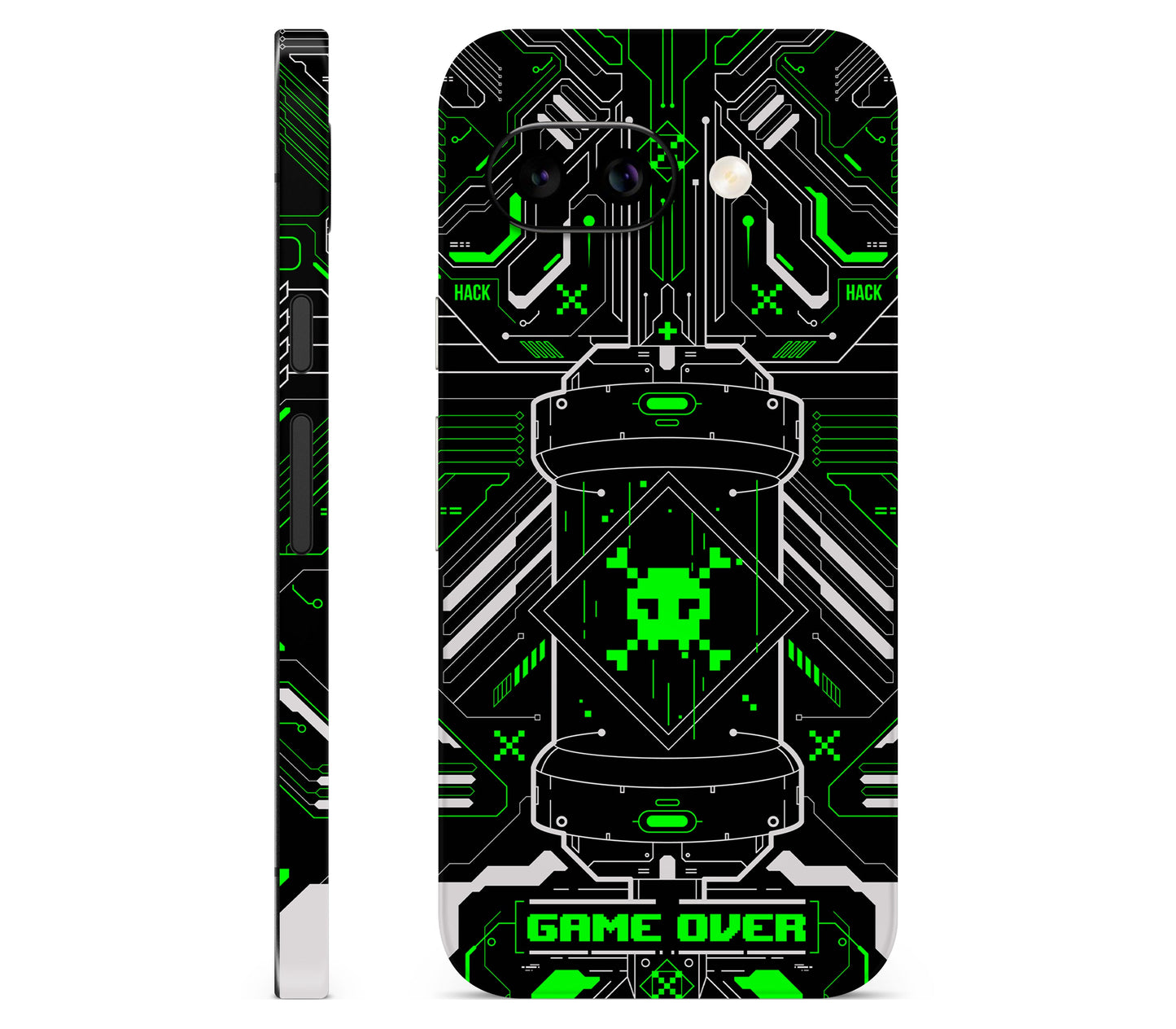 Google Pixel 10A skin, Fatal Error (Acid), full wrap skin