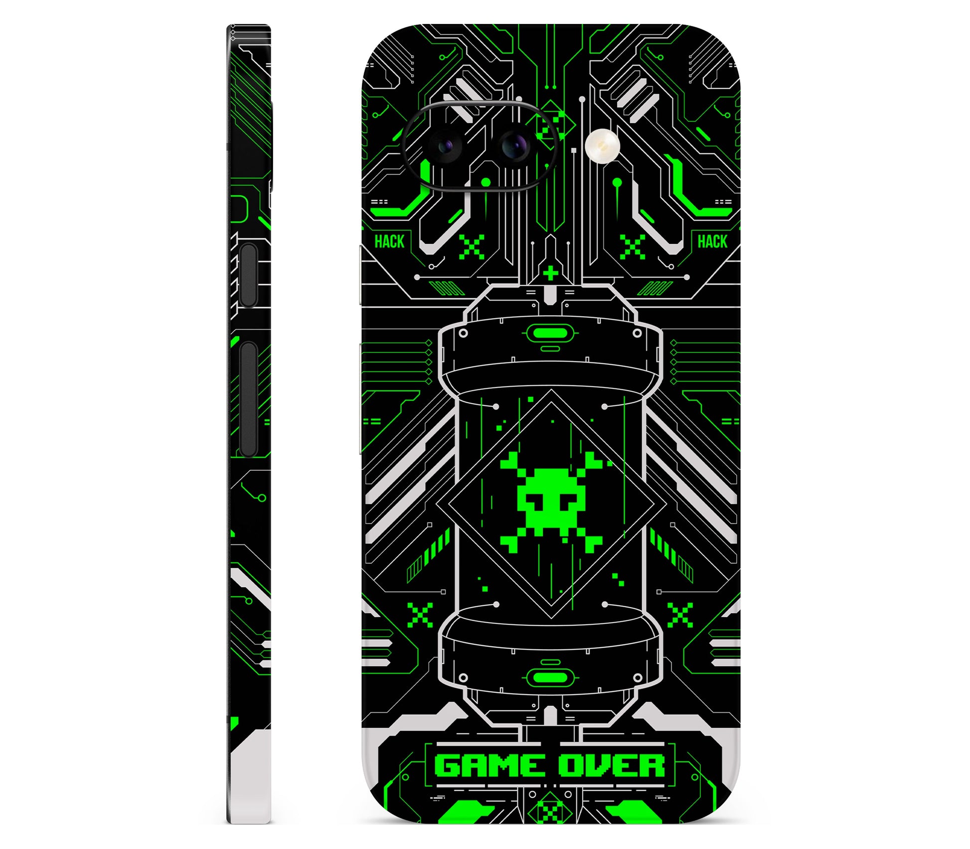 Google Pixel 10A skin, Fatal Error (Acid), full wrap skin