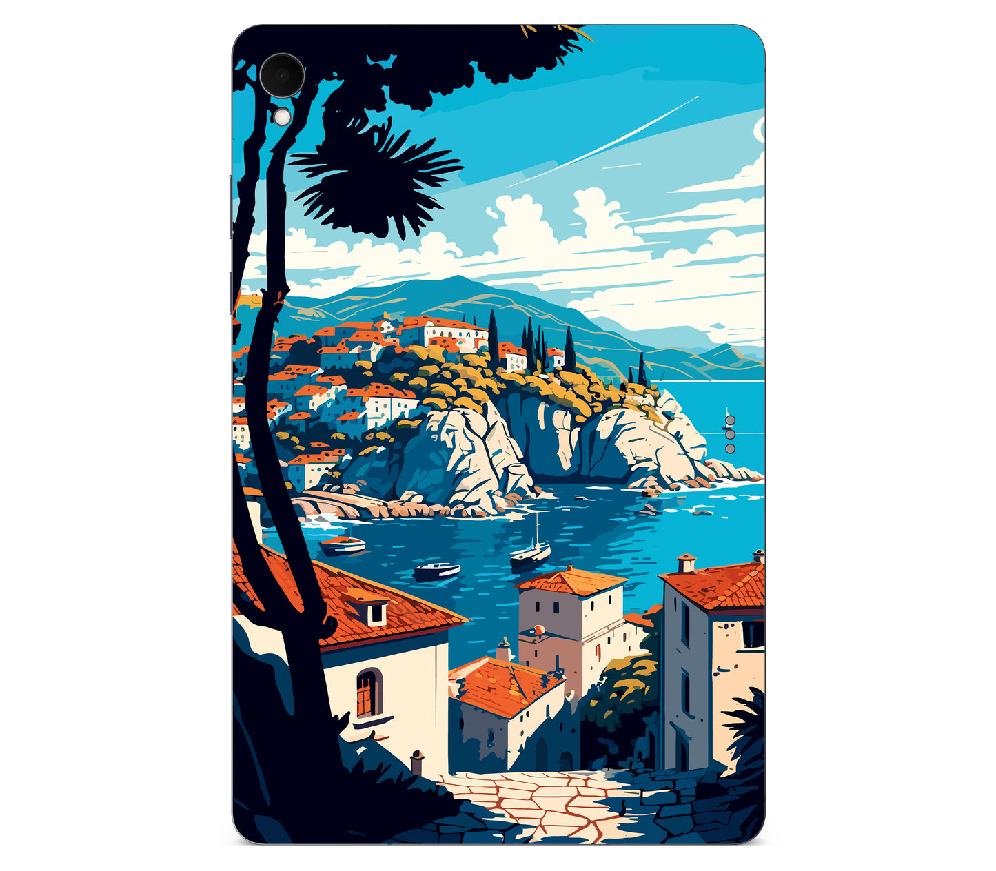Galaxy Tab S11 skin, Coastal Clouds, back skin