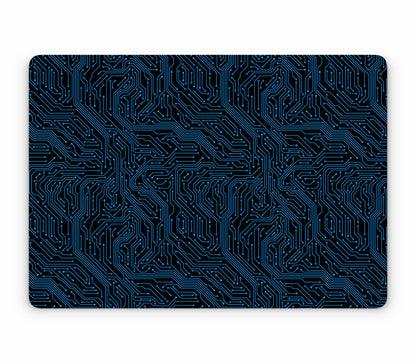 MacBook Air 13" (2025, M4) skin, Eternal Blue, top skin without logo cutout