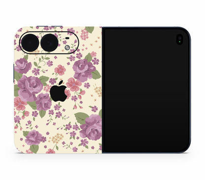 iPhone Duo skin, Lilac, full wrap with logo cutout