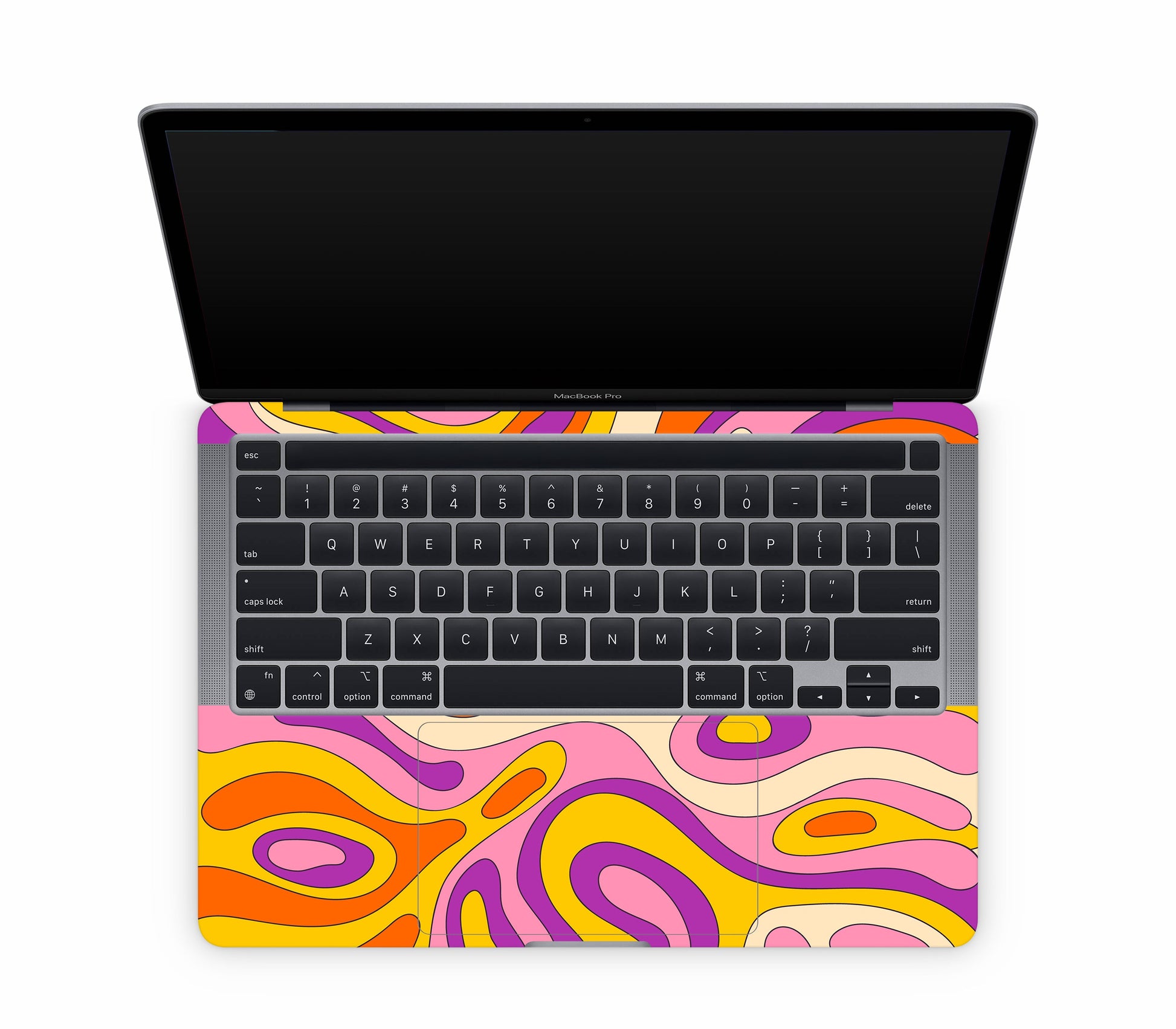 MacBook Pro 13" (2020, M1) skin, Psycho Vortex, inside skin