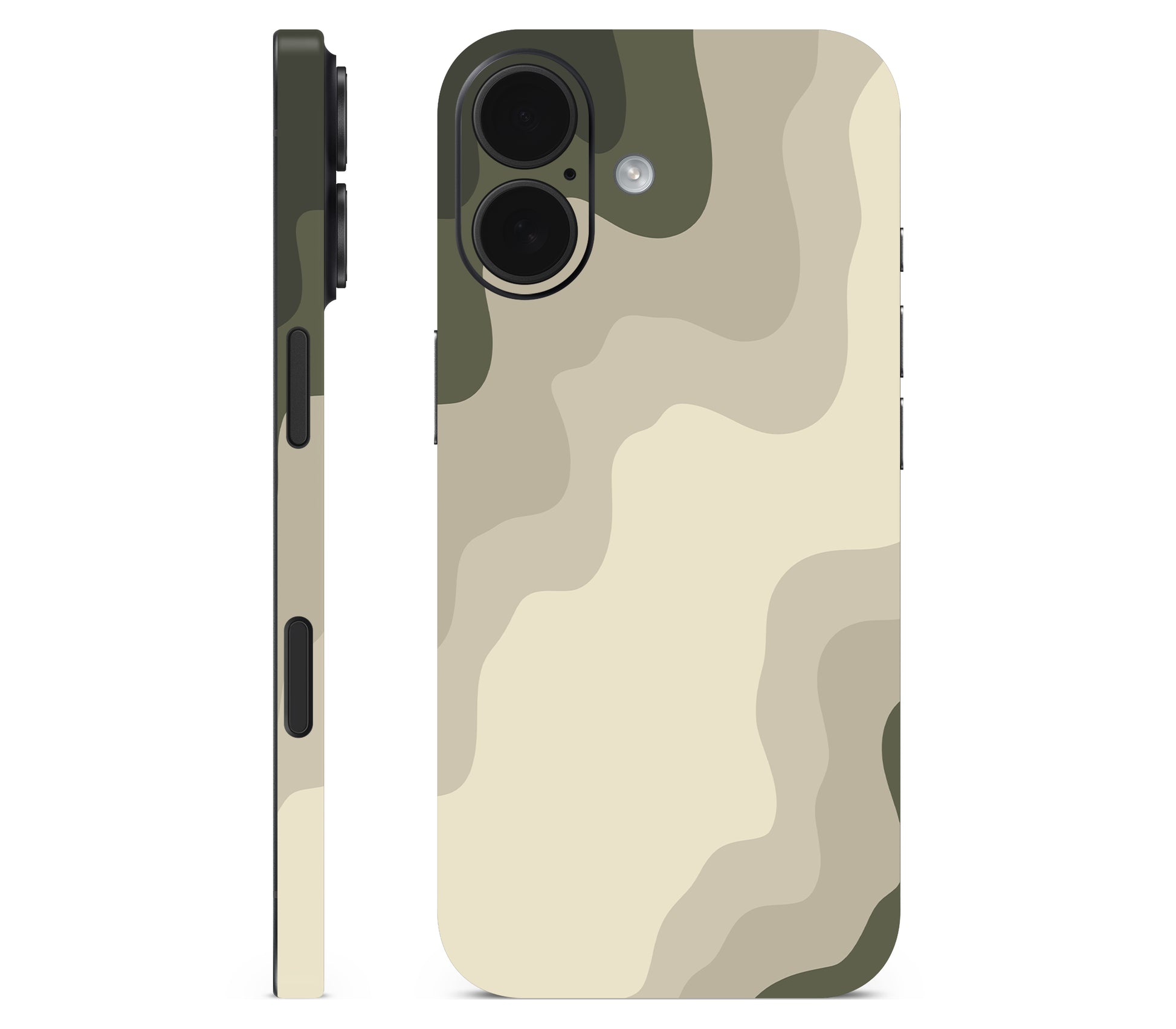iPhone 17 skin, Drift (Mirage), full wrap without logo cutout