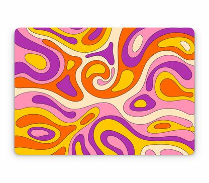 MacBook Pro 14" (2025, M5) skin, Psycho Vortex, top skin without logo cutout