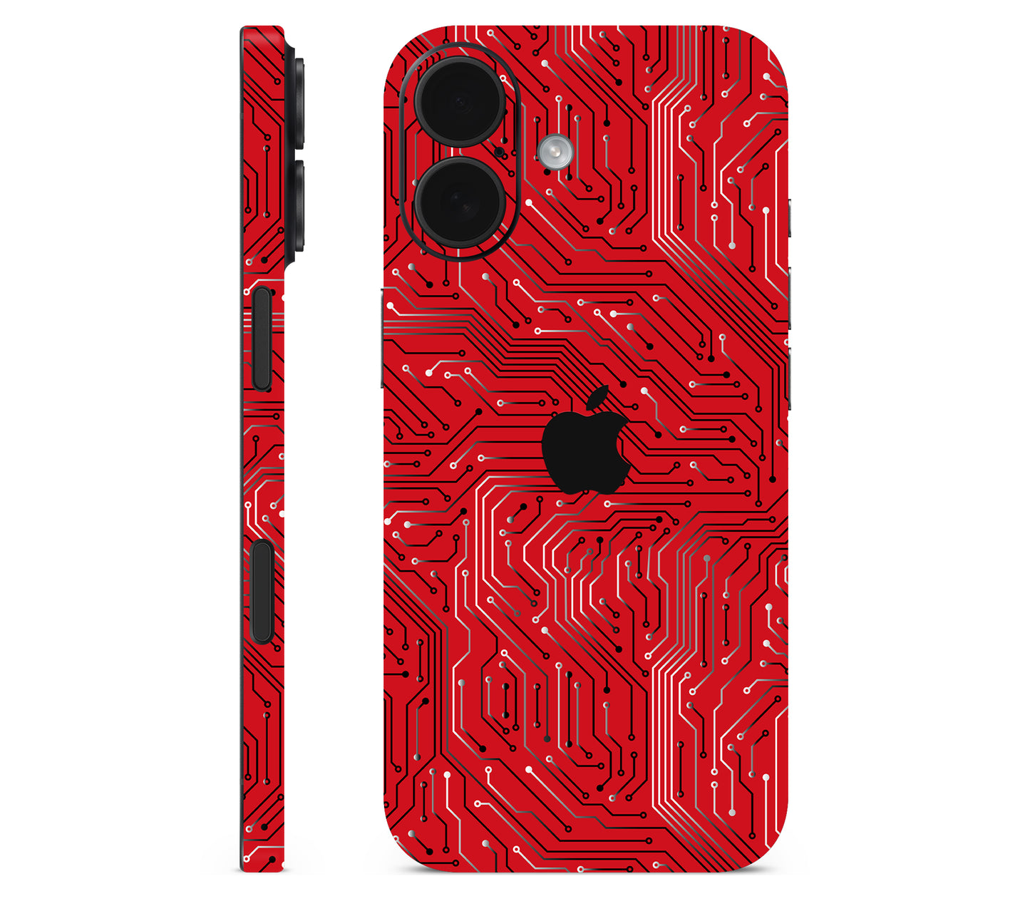 iPhone 17 skin, REDLINE, full wrap with logo cutout