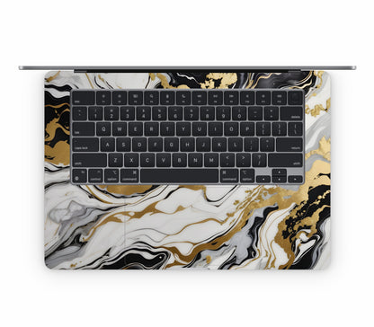 MacBook Air 15" (2025, M4) skin, Gold Flare, inside skin