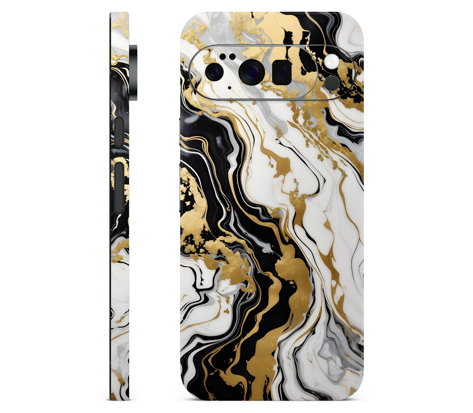 Google Pixel 11 Pro XL skin, Gold Flare, full wrap skin