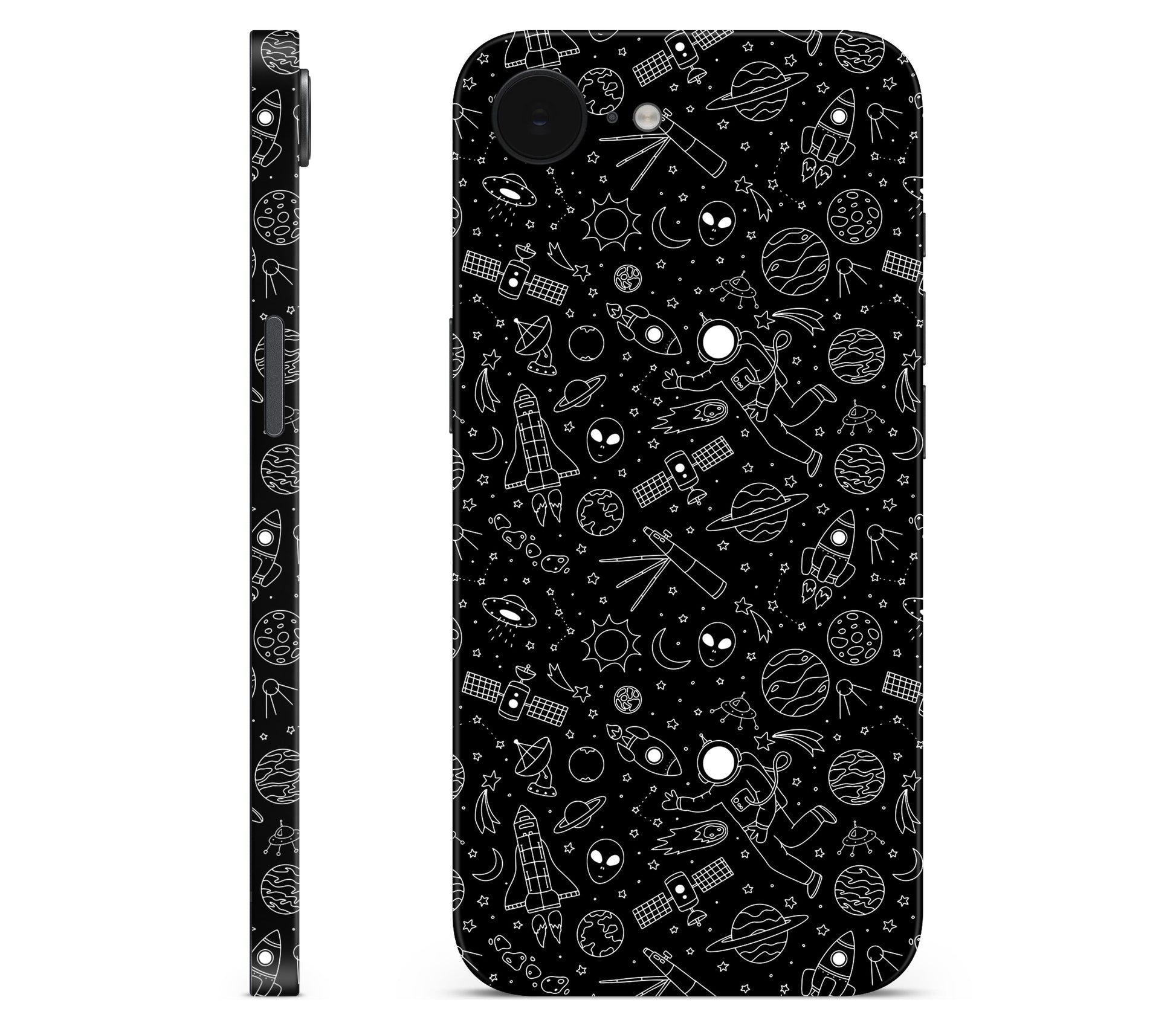 iPhone 17e skin, Cygnus, full wrap without logo cutout