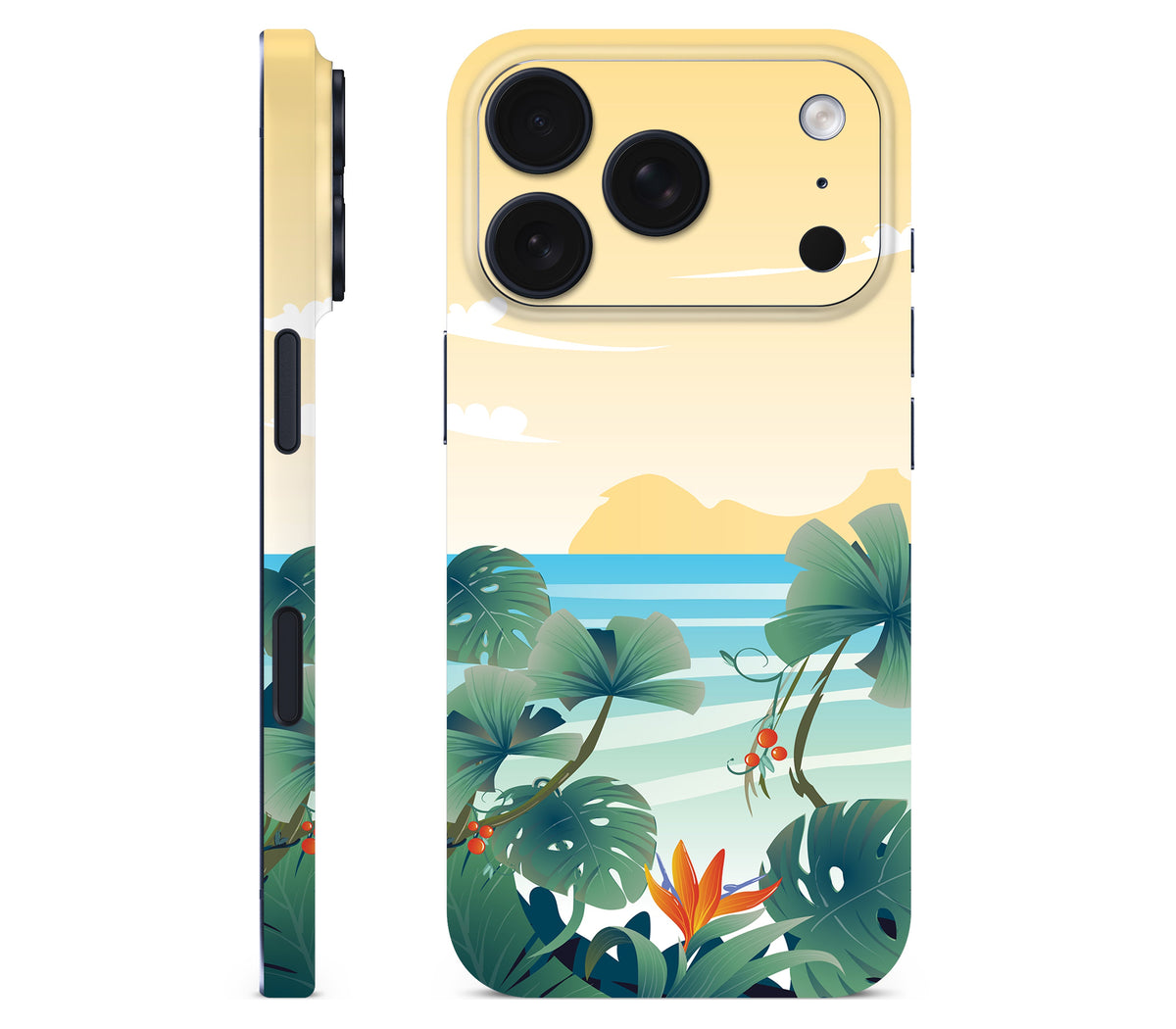 iPhone 18 Pro Max skin, Sizzle Bay, full wrap without logo cutout